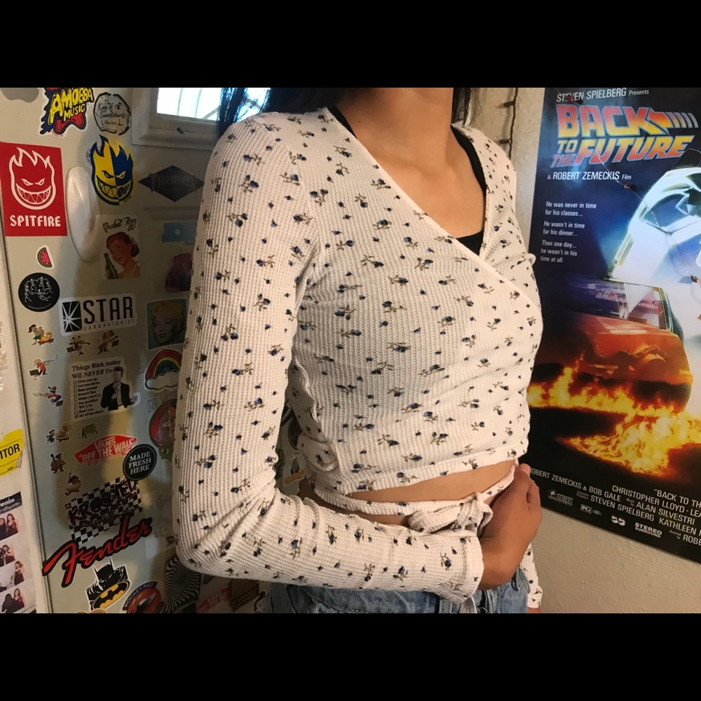 Brandy Melville wrap shirt